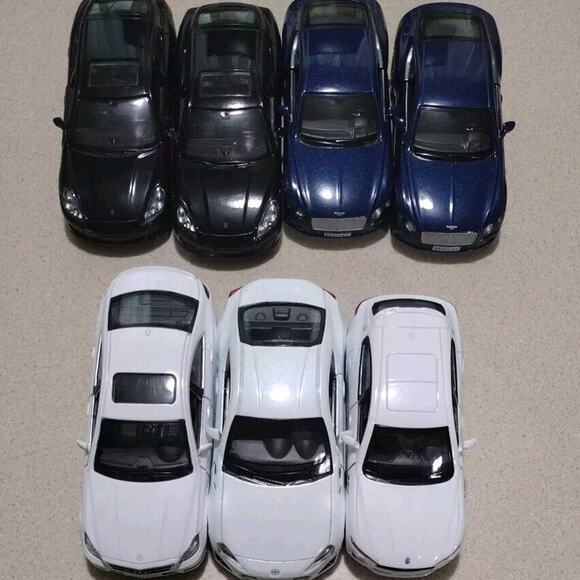 Pull Back Die Cast Cars Model Cars Lot of 7 6" Toy Cars JFL Enterprises - Picture 1 of 5